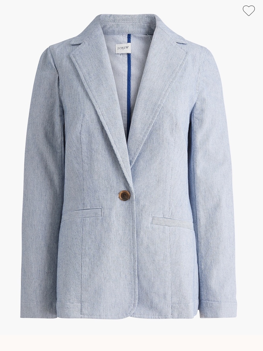 J.Crew Women’s cotton blend stretch relaxed blazer size 12
